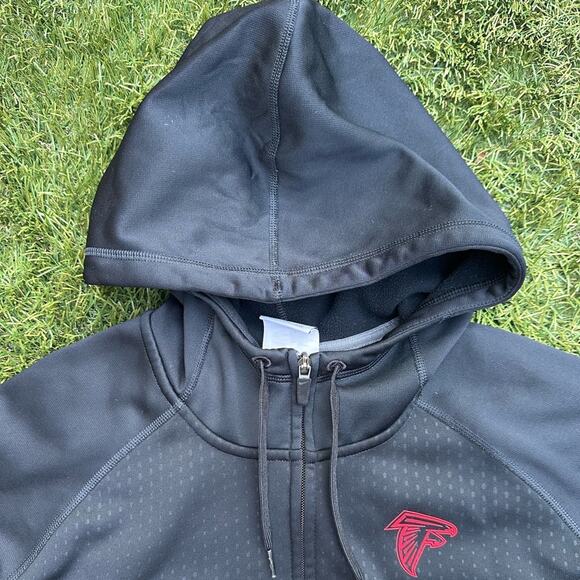 Nike Thermal Fit NFL Atlanta Falcons Full Zip Activewear Hoodie Sweatshirt XXL - Picture 2 of 10
